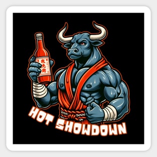 Hot sauce bodybuilder Sticker